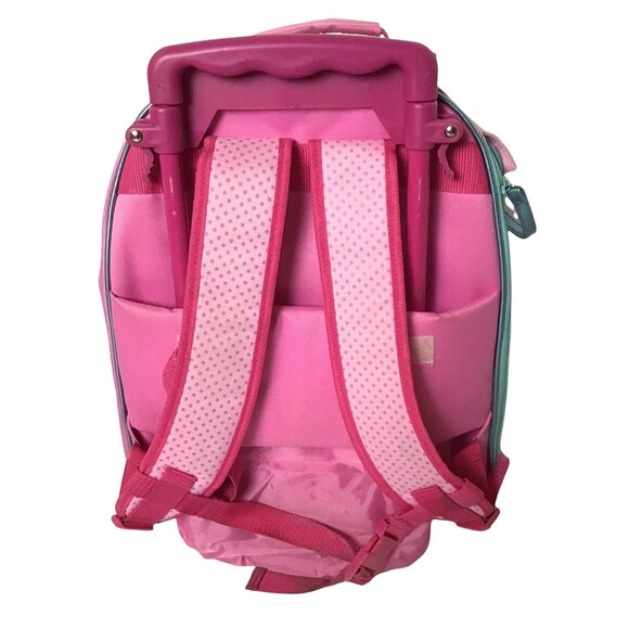 Sanrio Hello Kitty Rolling Backpack with Padded Straps and Wheel Covers - Picture 2 of 12